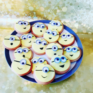 Minion Themed Fondant Cookies
