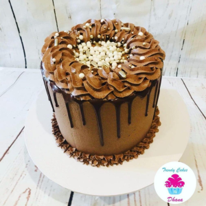Delicious Chocolate Cake Frosted with Chocolate Buttercream