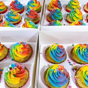 Rainbow Cupcakes