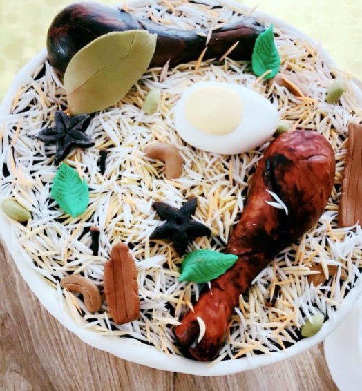 Novelty Biriyani Themed Cake-Custom Cake Design