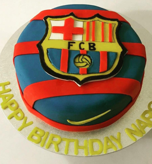 Sports Fan Fondant Cake