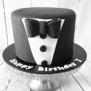 Tuxedo Themed Fondant Cake