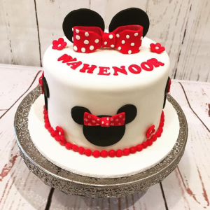 Minni Mouse Themed Fondant Cake